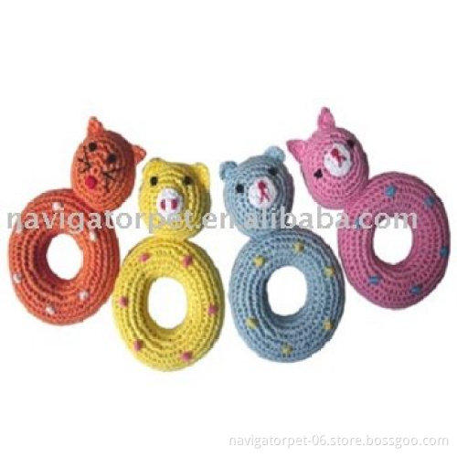 Colorful Pet Crochet Toy(Animal Donut)